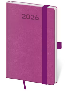 Diář týdenní kapesní Print Pop - fialová 2027 - diář s vlastním potiskem