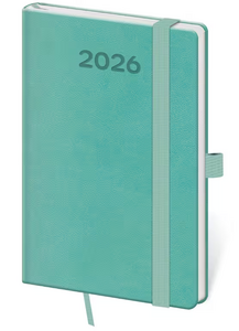 Diář týdenní kapesní Print Pop - mátová 2027