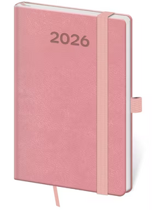 Diář týdenní kapesní Print Pop - růžová 2027