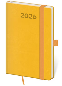 Diář týdenní kapesní Print Pop - žlutá 2027