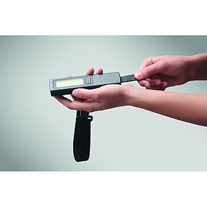 Digitální váha na zavazadla, stříbrná