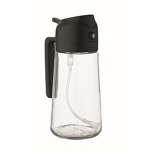 DIPPER Skleněný dávkovač oleje, 450 ml, černá - reklamní předměty