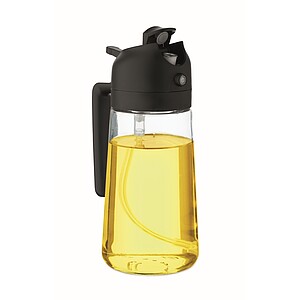 DIPPER Skleněný dávkovač oleje, 450 ml, černá