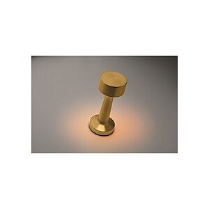 Dobíjecí kovová stolní lampa, zlatá