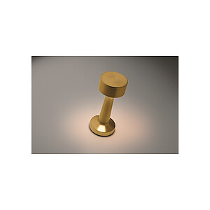 Dobíjecí kovová stolní lampa, zlatá