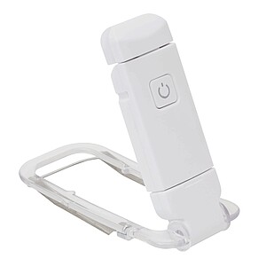 Dobíjecí LED lampička na čtení, bílá - reklamní předměty