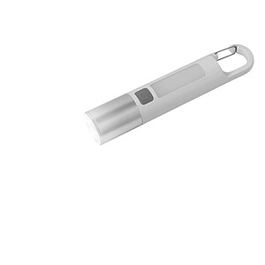 Dobíjecí LED svítilna, bílá/stříbrná