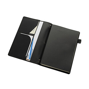 Doplnitelný zápisník Daily Notes Binder 3v1 z PU, černá