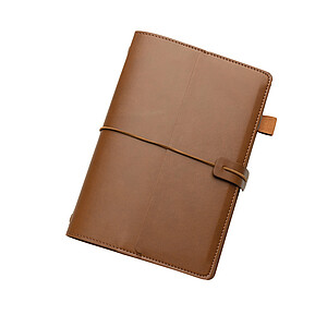 Doplnitelný zápisník Daily Notes Binder 3v1 z PU, hnědá