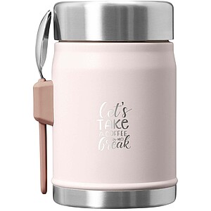 Dóza na jídlo 400ml, světle růžová