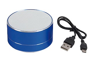 DRAKULA Bluetooth reproduktor s výkonem 3 W, modrý - reklamní předměty