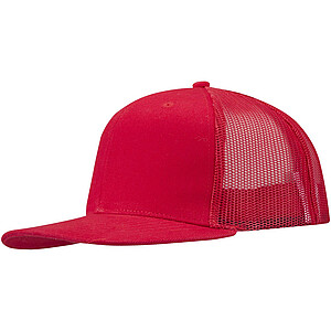 Drift Snapback kšiltovka se 6 panely o gramáži 260 g/m2, červená - čepice s vlastním potiskem