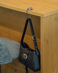 Držák na tašku, šedá