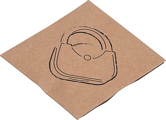 Držák na tašku, šedá