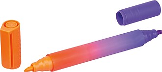 Dvoubarevný zvýrazňovač, oranžová - reklamní předměty