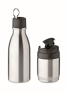 Dvoustěnná izolovaná láhev na pití 500ml s odnímatelným pohárkem 310ml