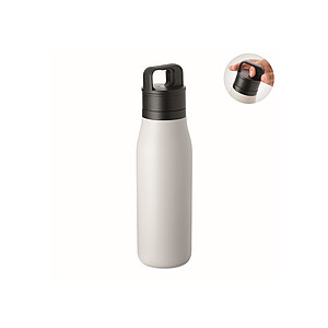 Dvoustěnná láhev 500ml, bílá - reklamní předměty