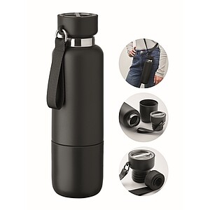 Dvoustěnná láhev 500ml, černá - reklamní předměty