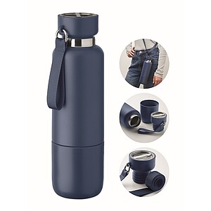 Dvoustěnná láhev 500ml, tmavě námořní modrá