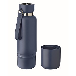 Dvoustěnná láhev 500ml, tmavě námořní modrá