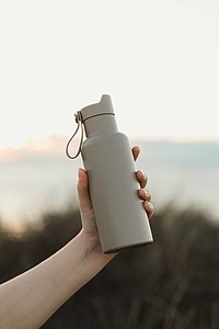 Dvoustěnná láhev na pití 500ml, šedá