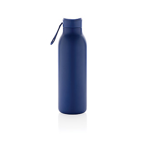 Dvoustěnná láhev na pití 500ml, z recyklované nerez oceli, královská modrá