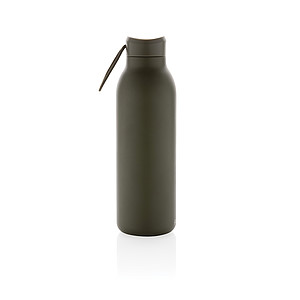 Dvoustěnná láhev na pití 500ml, z recyklované nerez oceli, tmavě zelená