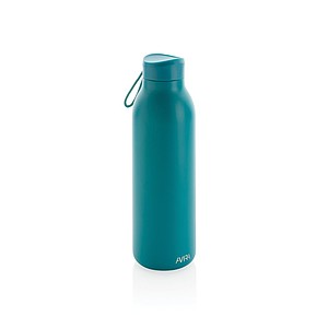 Dvoustěnná láhev na pití 500ml, z recyklované nerez oceli, tyrkysová