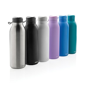 Dvoustěnná láhev na pití 500ml, z recyklované nerez oceli, tyrkysová