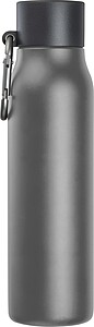 Dvoustěnná láhev s karabinou 600 ml, antracitová