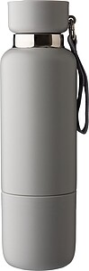 Dvoustěnná láhev z nerezové oceli, 500 ml, šedá