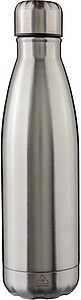 Dvoustěnná lahev z nerezové oceli 500 ml, stříbrná