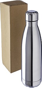 Dvoustěnná lahev z nerezové oceli 500 ml, stříbrná