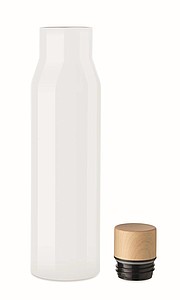 Dvoustěnná láhev z nerezové oceli, objem 500 ml, bílá