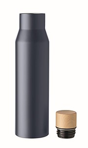 Dvoustěnná láhev z nerezové oceli, objem 500 ml, tmavě modrá