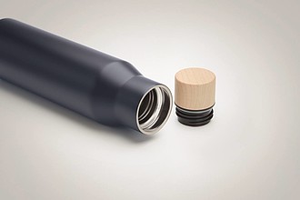 Dvoustěnná láhev z nerezové oceli, objem 500 ml, tmavě modrá