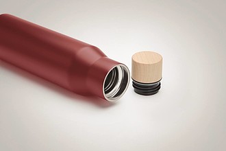 Dvoustěnná láhev z nerezové oceli, objem 500 ml, vínová
