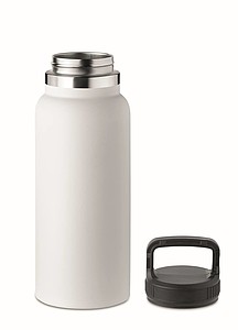 Dvoustěnná nerezová láhev, 970ml, bílá