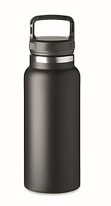 Dvoustěnná nerezová láhev, 970ml, černá