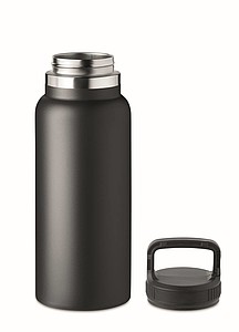 Dvoustěnná nerezová láhev, 970ml, černá