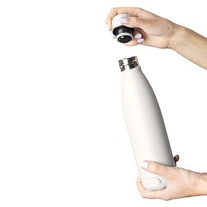 Dvoustěnná nerezová termoska 500 ml, bílá