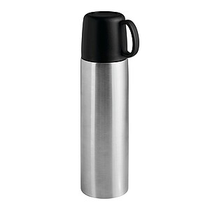 Dvoustěnná nerezová termoska 500 ml, stříbrná - reklamní předměty