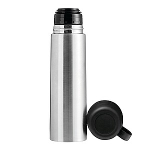 Dvoustěnná nerezová termoska 500 ml, stříbrná