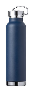 Dvoustěnná nerezová termoska, 650ml, s měděnou izolací, tmavě modrá