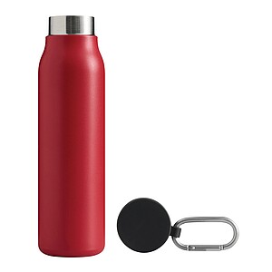 Dvoustěnná vakuová láhev 550 ml, červená