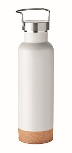 Dvoustěnná vakuově izolovaná láhev 500 ml, bílá - reklamní předměty