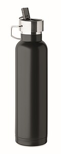 Dvoustěnná vakuově izolovaná láhev 660 ml, černá - reklamní předměty