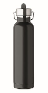 Dvoustěnná vakuově izolovaná láhev 660 ml, černá