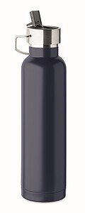Dvoustěnná vakuově izolovaná láhev 660 ml, tmavá námořní modrá