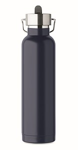 Dvoustěnná vakuově izolovaná láhev 660 ml, tmavá námořní modrá